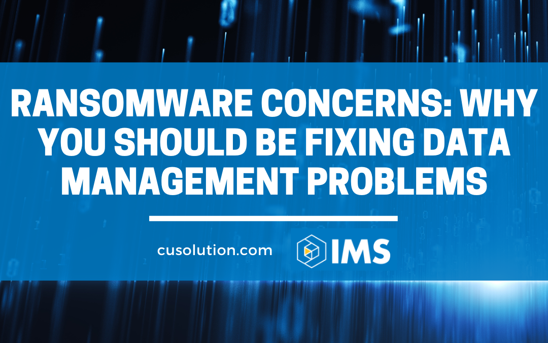 Ransomware Concerns: Why You Should Be Fixing Data Management Problems